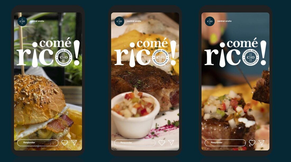 Campaña 'Comé rico' en historias de Instagram