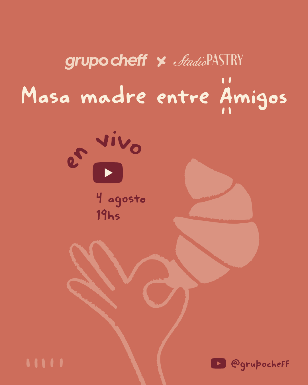 Pieza gráfica de difusión de 'Masa madre entre amigos'