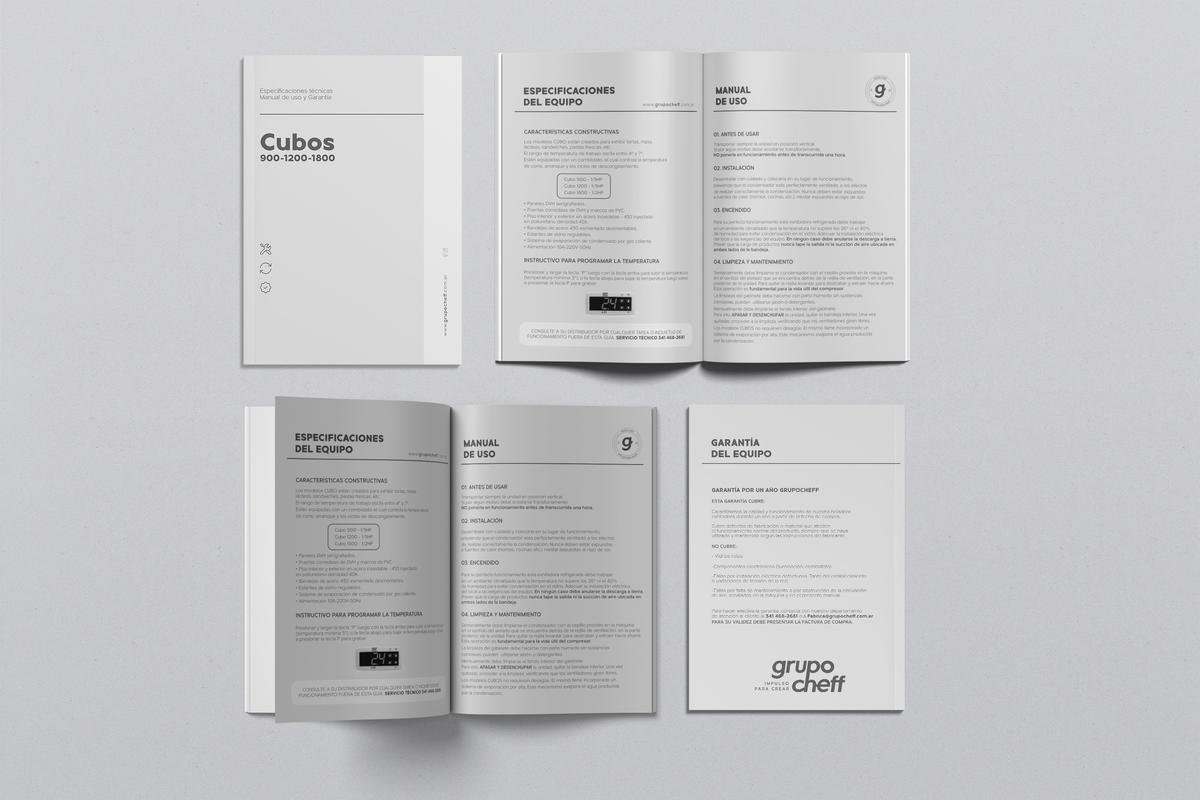 Ficha técnica y manual de equipo Grupo Cheff